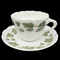 Hutschenreuther Weinblätter: Kaffeetasse / Tasse mit Unterteller (15004263579972)