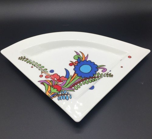 Villeroy & Boch New Wave Acapulco: Dreieckteller / Triangel / Teller dreieckig