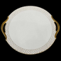 Limoges France: Kuchenplatte / Tortenplatte mit Griffen (7120958947465)