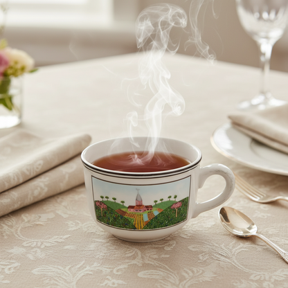 Villeroy & Boch Design Naif: Teetasse / Tasse - Motiv Kirchturm