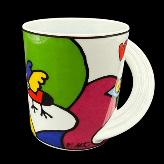 Rosenthal Cupola: Kaffeebecher / Henkelbecher / Kinderbecher Edition "Kleine Herzen werden groß!"