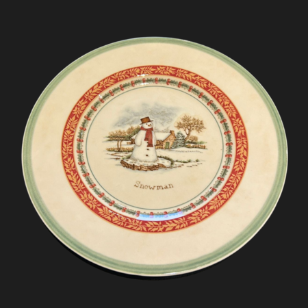 Villeroy & Boch Festive Memories: Kuchenteller / Frühstücksteller Snowman (Schneemann) - neu (14861615923524)