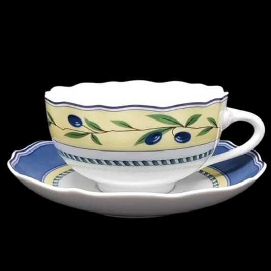 Hutschenreuther Medley Valdemossa: Teetasse / Tasse mit Unterteller (7120778330249)