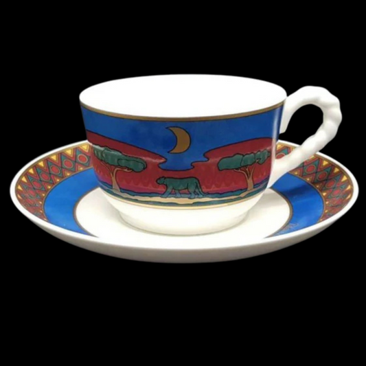 Villeroy & Boch Paloma Picasso Afrique: Kaffeetasse / Tasse mit Unterteller (7120887677065)