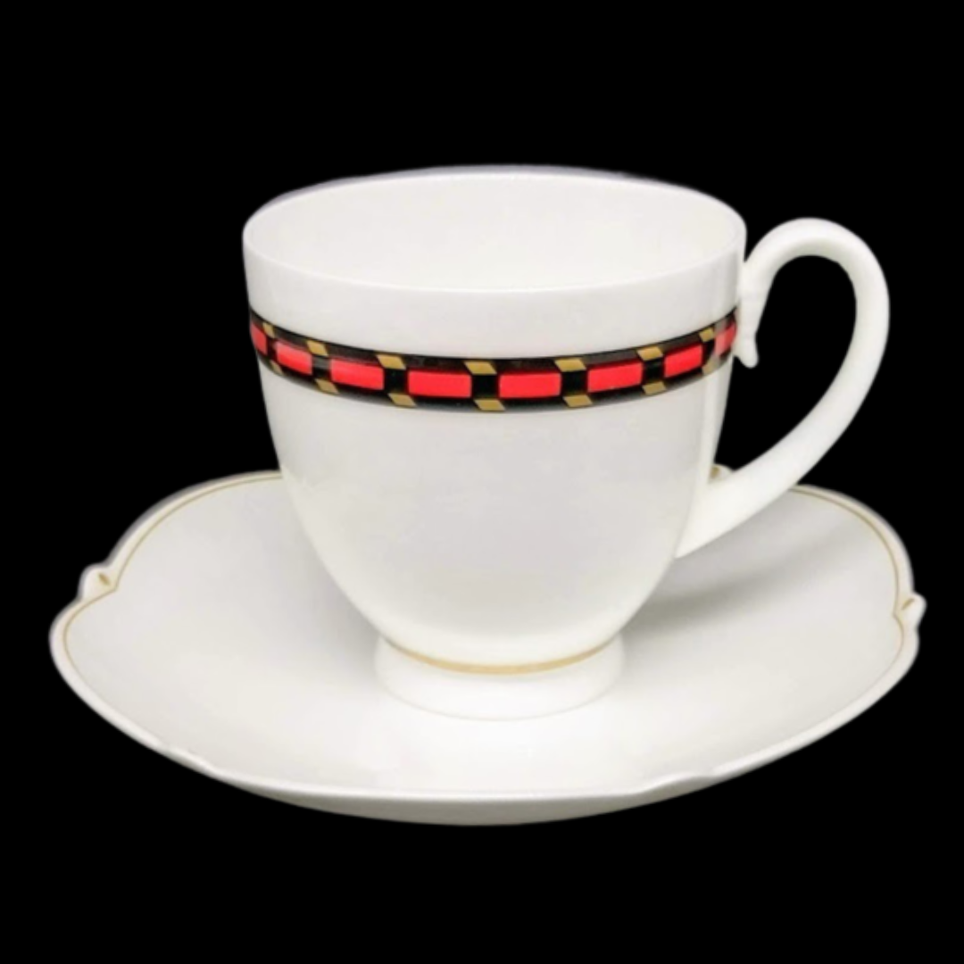 Villeroy & Boch Paloma Picasso Castellon: Kaffeetasse / Tasse mit Unterteller (7120751984777)