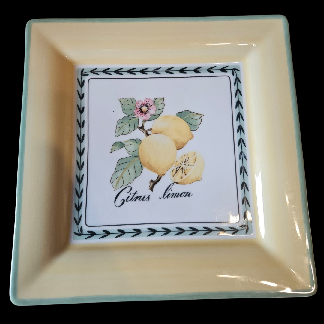 Villeroy & Boch French Garden: Speiseteller / flacher Teller Macon - quadratisch (14878010179908)