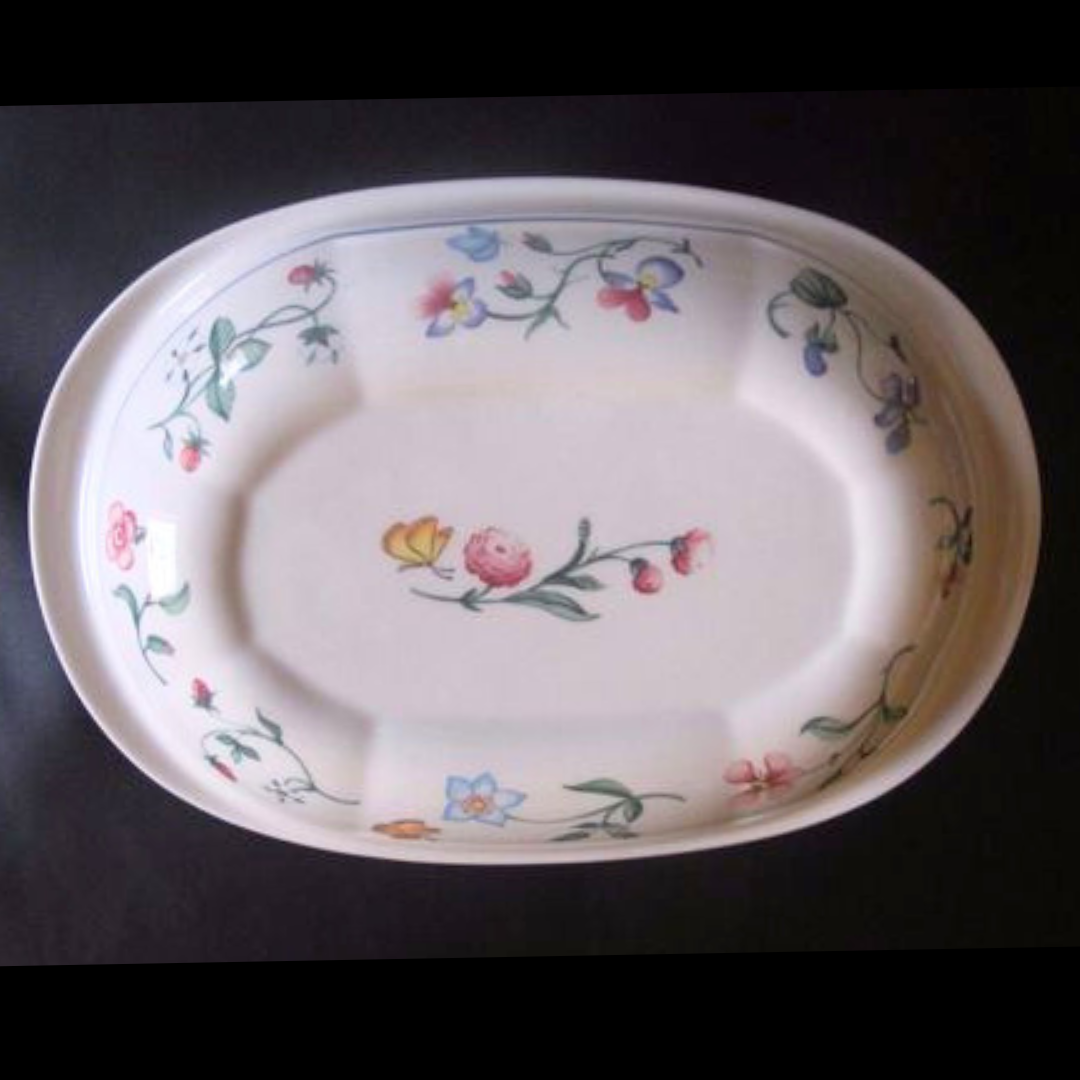 Villeroy & Boch Mariposa: Auflaufform / Ofenform mit Deckel / Kochgeschirr - selten (7120851501193)