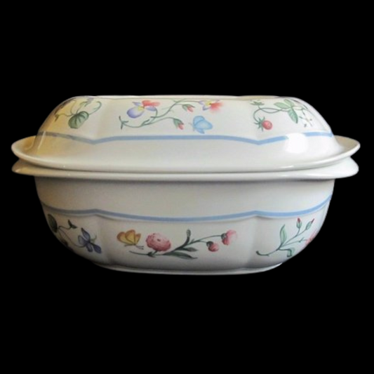 Villeroy & Boch Mariposa: Auflaufform / Ofenform mit Deckel / Kochgeschirr - selten (7120851501193)