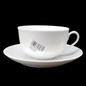 Villeroy & Boch Switch White: Kaffeetasse / Teetasse mit Unterteller - neu (7120893411465)