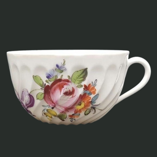 Nymphenburg Welle gerippt: Teetasse / Tasse - Motiv 11 (7121052172425)