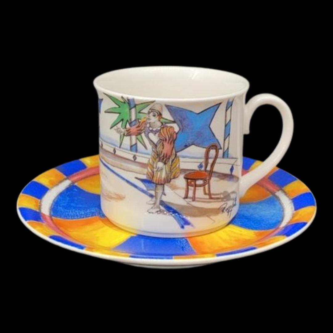 Villeroy & Boch Rolf Knie Zirkus: Mokkatasse / Espressotasse mit Unterteller (7121061413001)