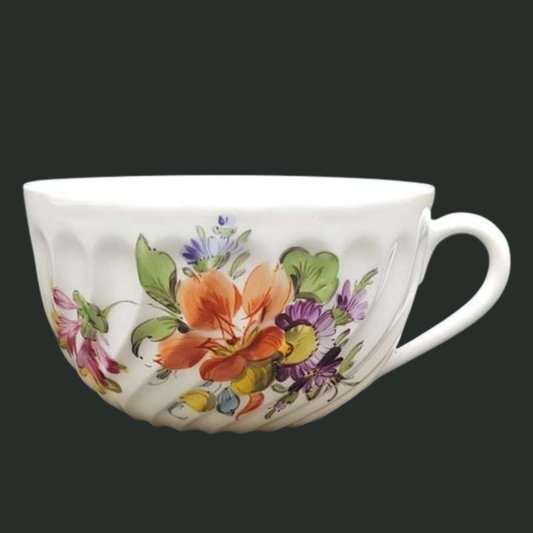 Nymphenburg Welle gerippt: Teetasse / Tasse - Motiv 3 (7121050894473)