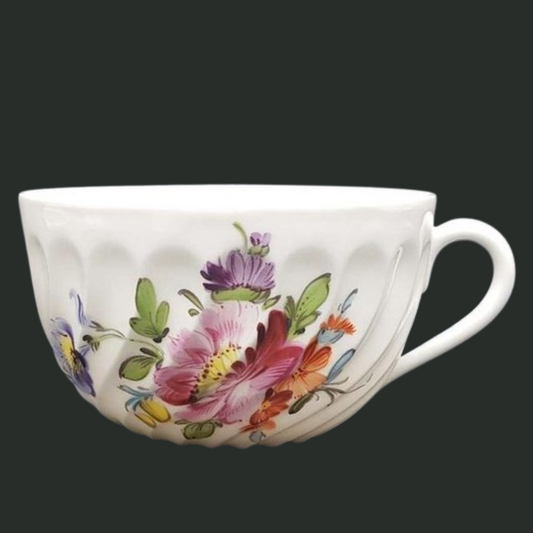 Nymphenburg Welle gerippt: Teetasse / Tasse - Motiv 6 (7121051353225)