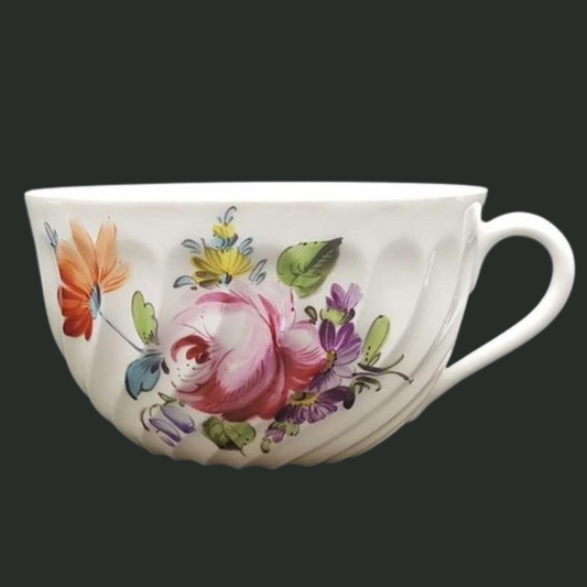 Nymphenburg Welle gerippt: Teetasse / Tasse - Motiv 5 (7121051058313)