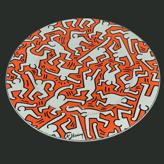 Villeroy & Boch Keith Haring: Tortenplatte / Platzteller - neu (7120816799881)