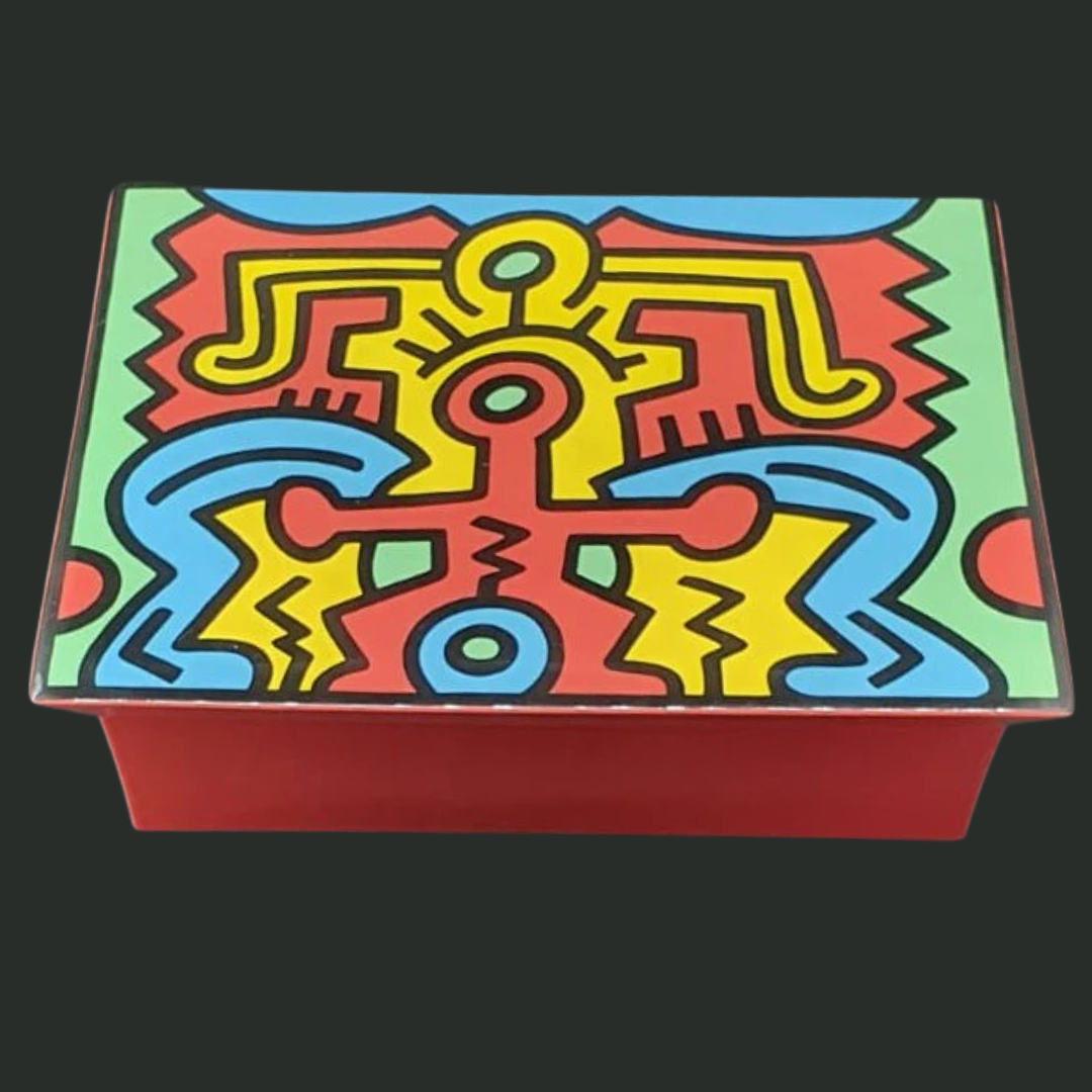 Villeroy & Boch Keith Haring: Box / Deckeldose, viereckig, SoHo mit Zertifikat (7120816603273)