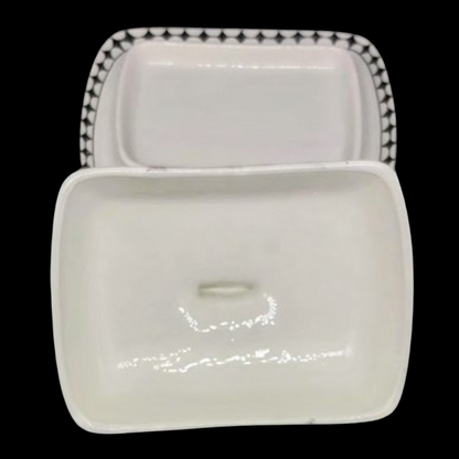 Villeroy & Boch Wallerfangen: Butterdose mit Pflaumendekor / Früchtedekor (7120703193225)