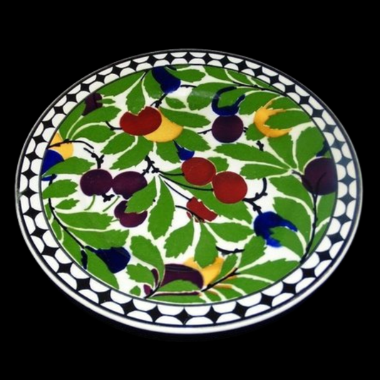Villeroy & Boch Wallerfangen: Obstteller / Teller mit Pflaumendekor / Früchtedek (7120703553673)