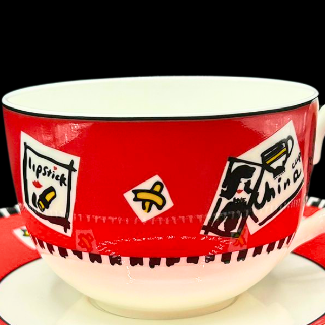 Villeroy & Boch Paloma Picasso A Day in the Life: Jumbotasse / Cappuccinotasse mit Ut