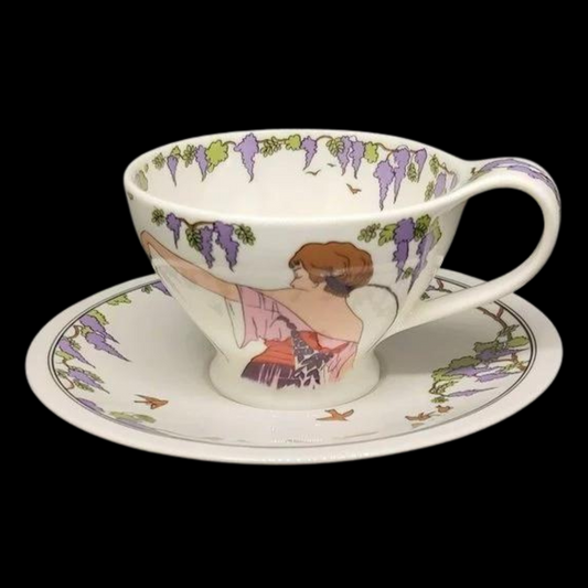 Villeroy & Boch Design 1900: Kaffeetasse / Tasse mit Unterteller (7120809787529)