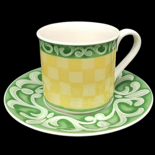 Villeroy & Boch Switch Summerhouse: Kaffeetasse / Tasse mit Unterteller (7120941318281)