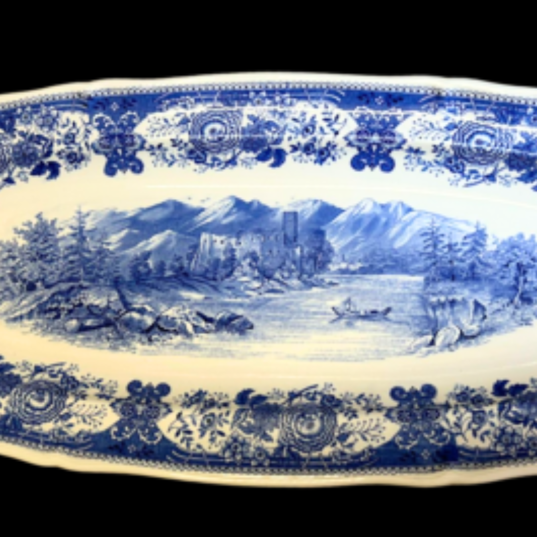 Villeroy & Boch Burgenland blau: Fischplatte / Karpfenplatte / Platte XXL (9532980560196)
