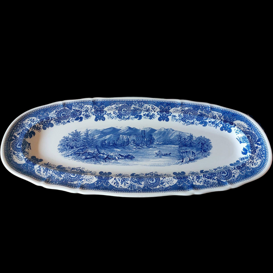 Villeroy & Boch Burgenland blau: Fischplatte / Karpfenplatte / Platte XXL (9532980560196)