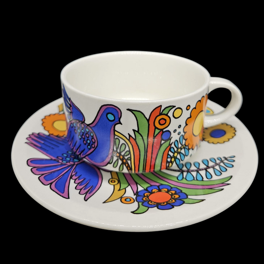 Villeroy & Boch Acapulco: Teetasse / Tasse mit Unterteller - 9 cm Dur - 5,5 cm Höhe (7120701292681)