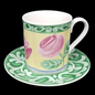 Villeroy & Boch Switch Summerhouse A Rose: Kaffeebecher / Henkelbecher mit Unterteller (7120940793993)