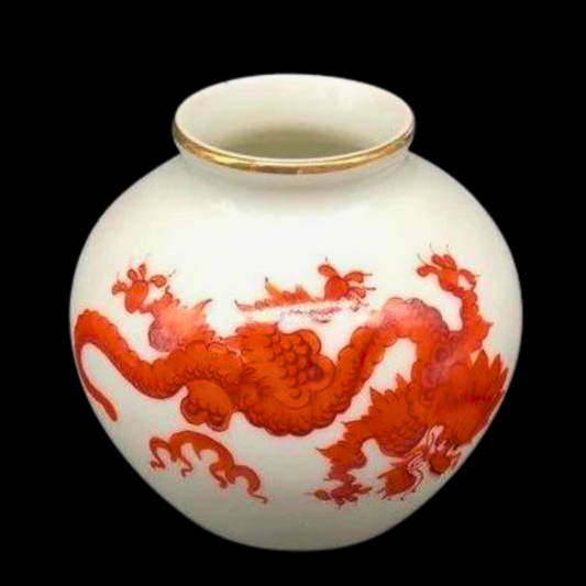 Meißener Porzellanmalerei PGH: kleine Blumenvase / Vase (7120997548169)