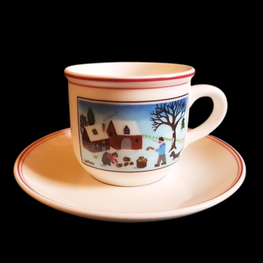 Villeroy & Boch Naif Christmas: Mokkatasse mit Unterteller - neu und originalver (7120739991689)