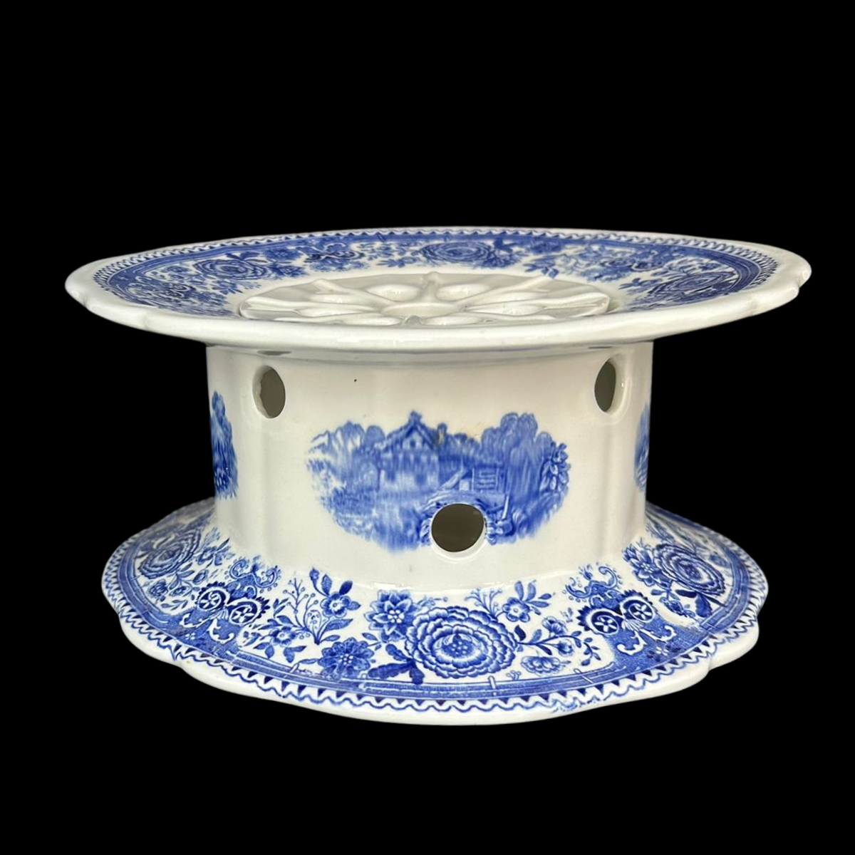 Villeroy & Boch Burgenland blau: Stövchen / Rechaud - selten (9027136061764)