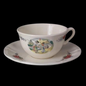 Sarreguemines Obernai France: Teetasse / Tasse mit Unterteller - Luftballon (7121089790089) (7121090019465)