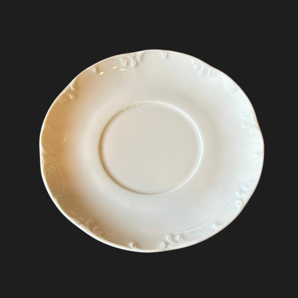 Rosenthal Monbijou Classic Rose weiß: Unterteller / Untertasse (8978738250052)