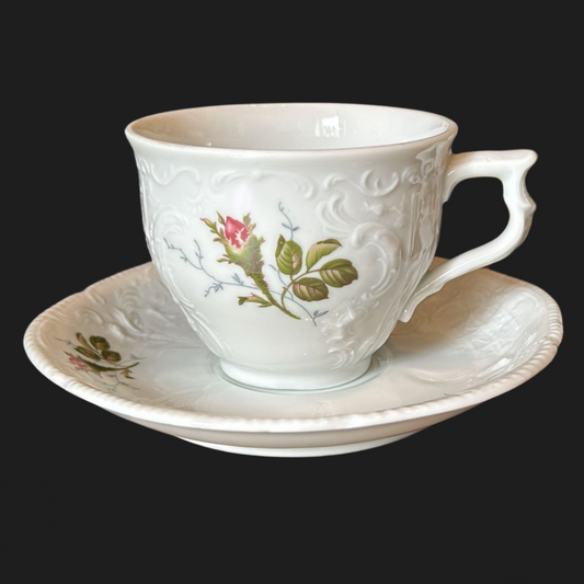 Rosenthal Rose: Kaffeetasse / Tasse mit Unterteller (8978845335876)