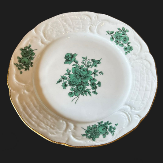 Rosenthal Sanssouci grüne Blume: Kuchenteller / Dessertteller (8978897764676)