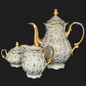 Bavaria Gold Bume : Kaffeekanne, Milchkännchen und Zuckerdose Set (9053528719684)