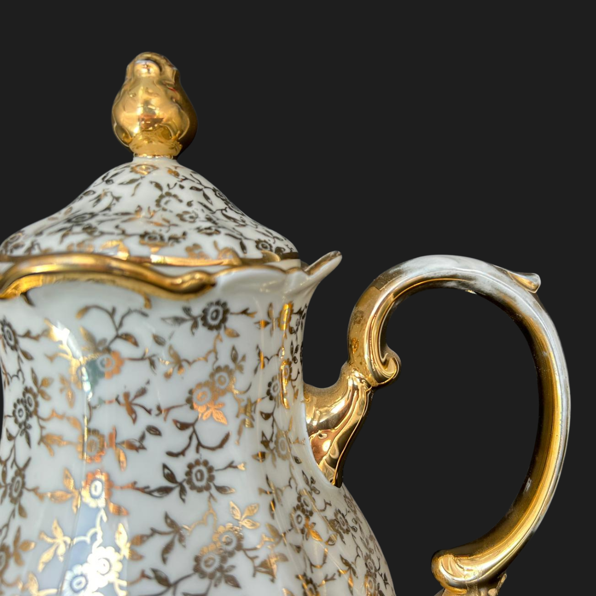 Bavaria Gold Bume : Kaffeekanne, Milchkännchen und Zuckerdose Set (9053528719684)
