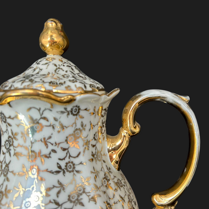 Bavaria Gold Bume : Kaffeekanne, Milchkännchen und Zuckerdose Set (9053528719684)