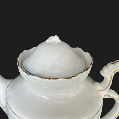 ohne Stempel Blumenstrau?: Kaffeekanne, Zuckerdose und Milchkännchen im Set (9053549789508)