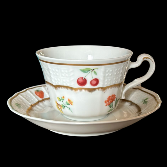 Heinrich Bel Campo: Kaffeetasse / Tasse mit Unterteller (9123439837508)