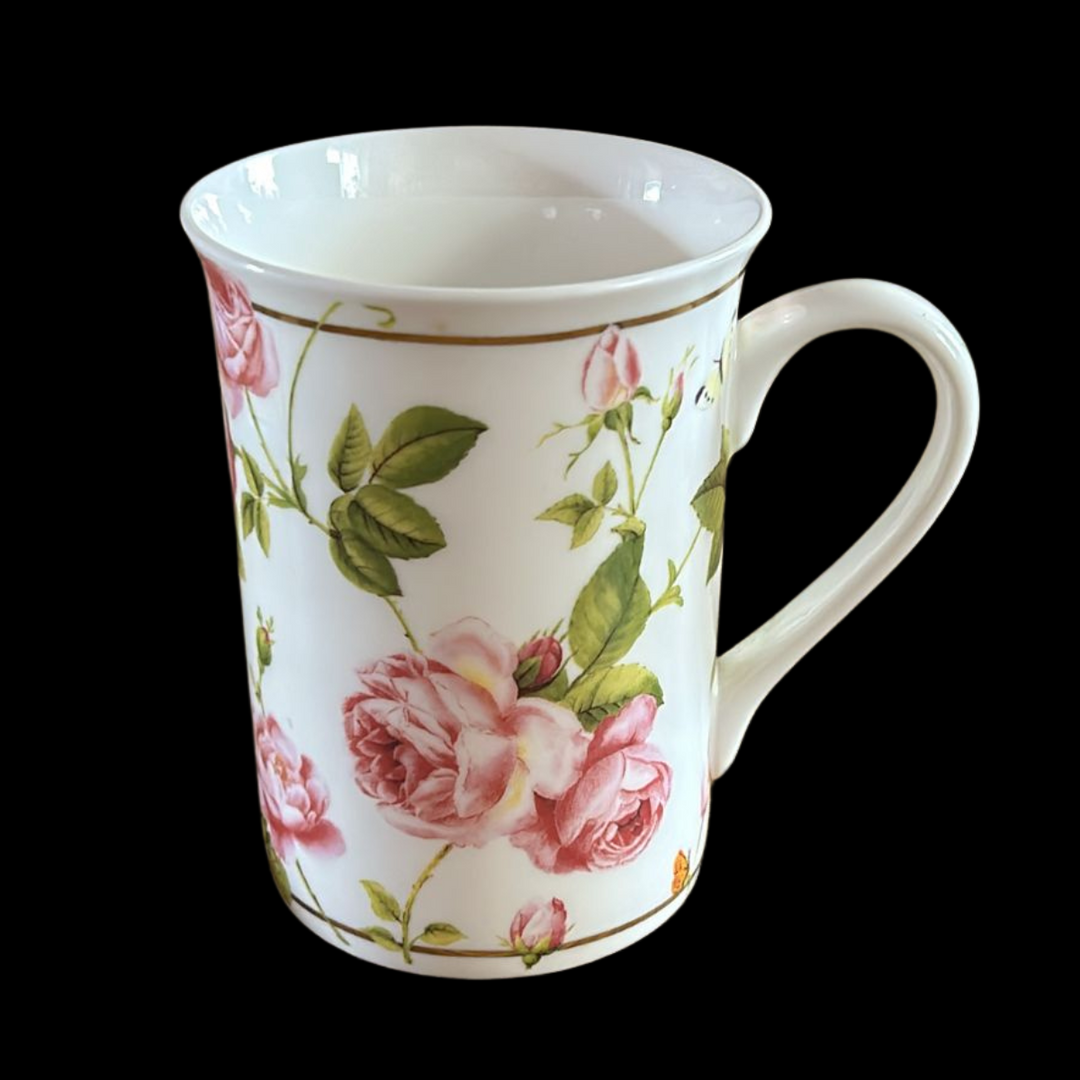 Ideal Home Range: Henkelbecher / Kaffeebecher Blumen – Porzellanladen Gabi Schmitt