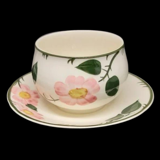 Villeroy & Boch Wildrose: Sauciere / Soßenschüssel / Suppentasse mit festem Unterteil (8714870358340)