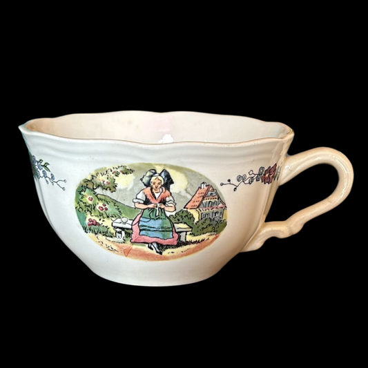 Sarreguemines Obernai France: Teetasse / Tasse - Tracht (9402020528452)