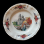 Sarreguemines Obernai France: Brotteller / Kleiner Teller - Schloss 16,5 cm (9404025864516)