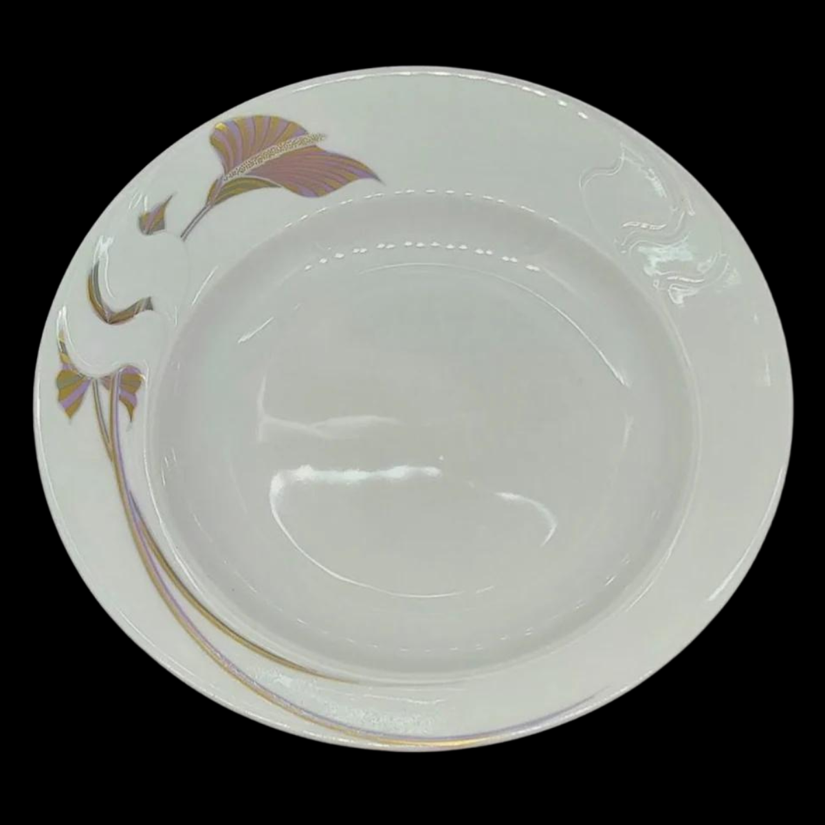 Rosenthal Asimmetria Goldblume: Suppenteller / tiefer Teller (7120995221641)