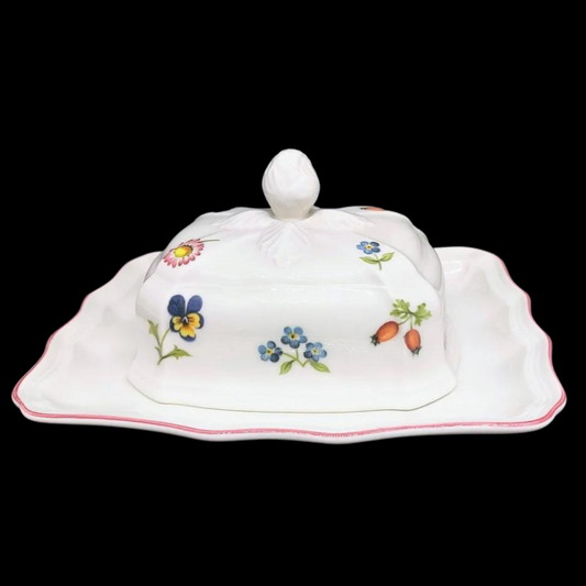 Villeroy & Boch Petite Fleur: Butterdose, zweiteilig (7121089298569)