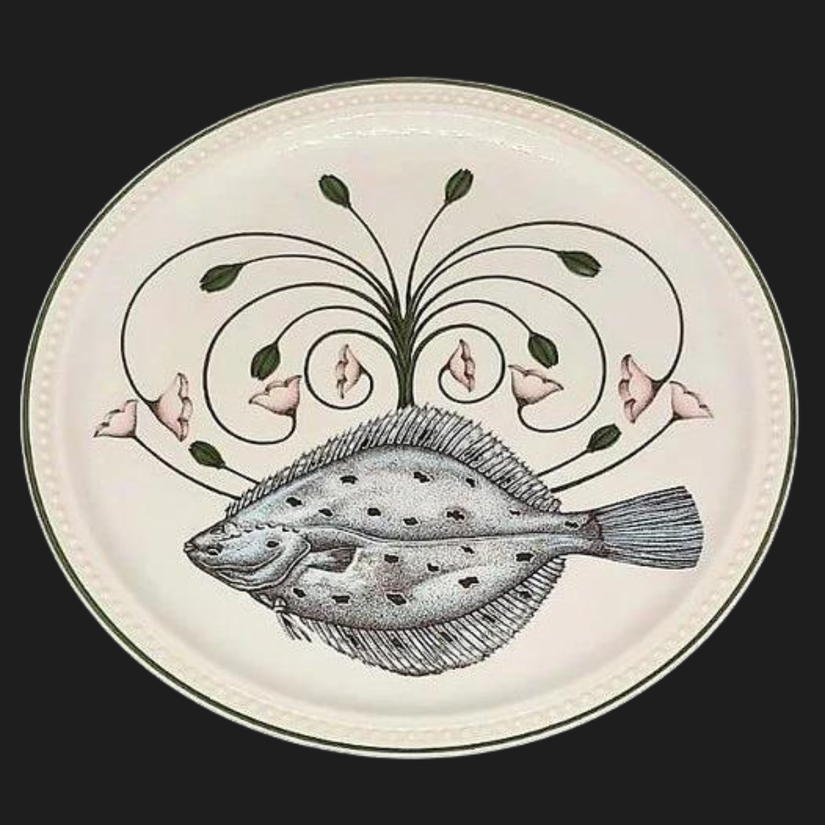 Villeroy & Boch Brownidge / Atlantic: Speiseteller / flacher Teller 25 cm Scholle (7120812474505)