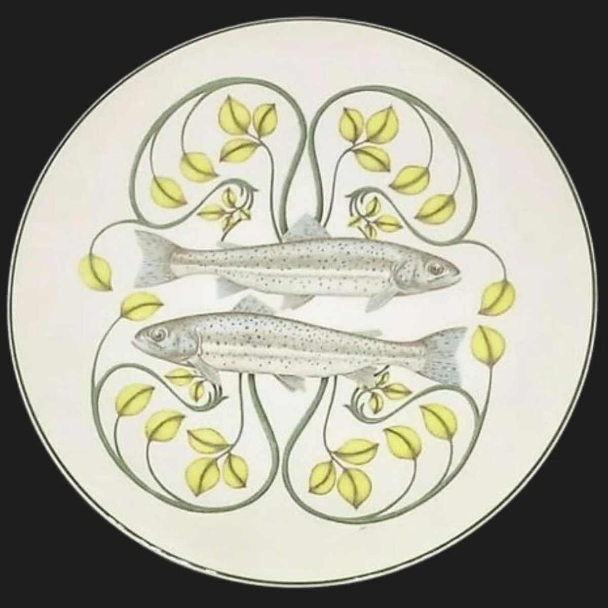 Villeroy & Boch Brownidge / Atlantic: Speiseteller / flacher Teller 27 cm Forelle (7120804741257)