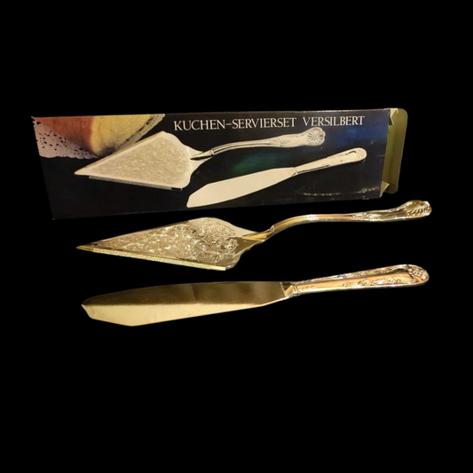 Kuchen-Servierset versilbert, OVP (7120920346761)